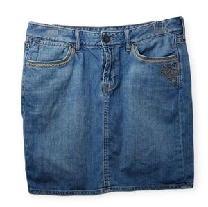 Eddie Bauer Women's Size 6 Skirt Demin Jean  Blue